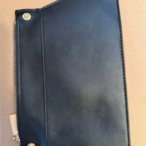 Michael Kors Black Leather Wristlet